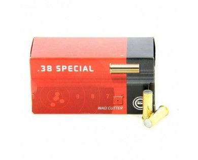Munitions Geco Wadcutter calibre 38 Special 148 grs boîte de 50 