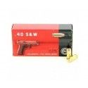 Munitions Geco FMJ calibre .40 S&W 180 grs boîte de 50 