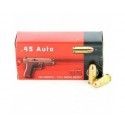Munitions Geco FMJ calibre 45 ACP 230 grs boîte de 50 