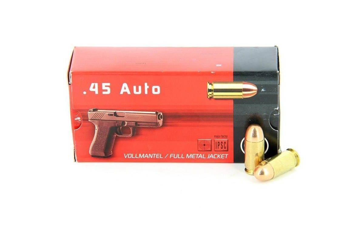 Munitions Geco FMJ calibre 45 ACP 230 grs boîte de 50 Munitions Geco FMJ calibre 45 ACP 230 grs boîte de 50