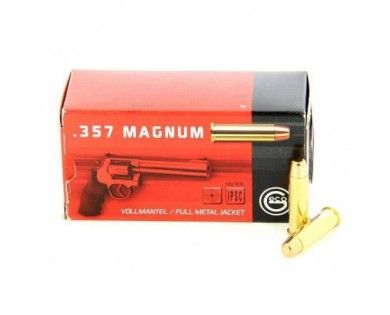 Munitions Geco FMJ calibre .357 Mag 158 grs boîte de 50 