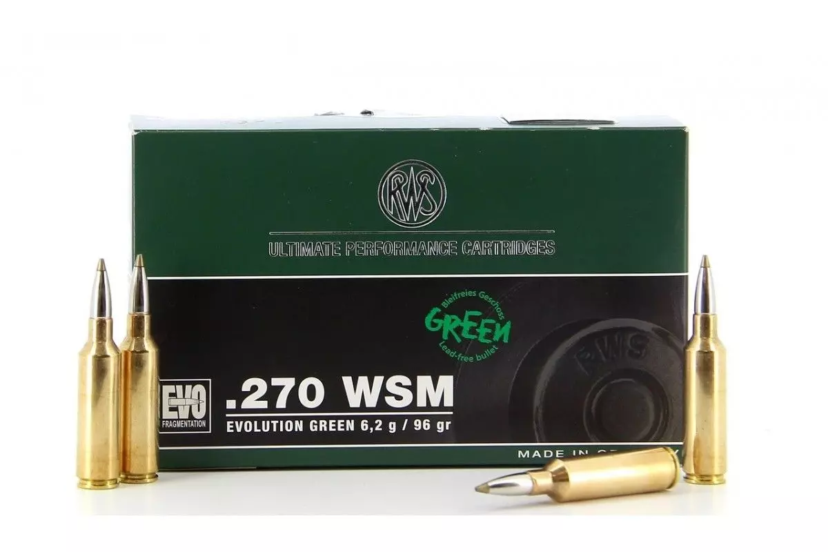 Munitions de grande chasse RWS en calibre .270 WSM 