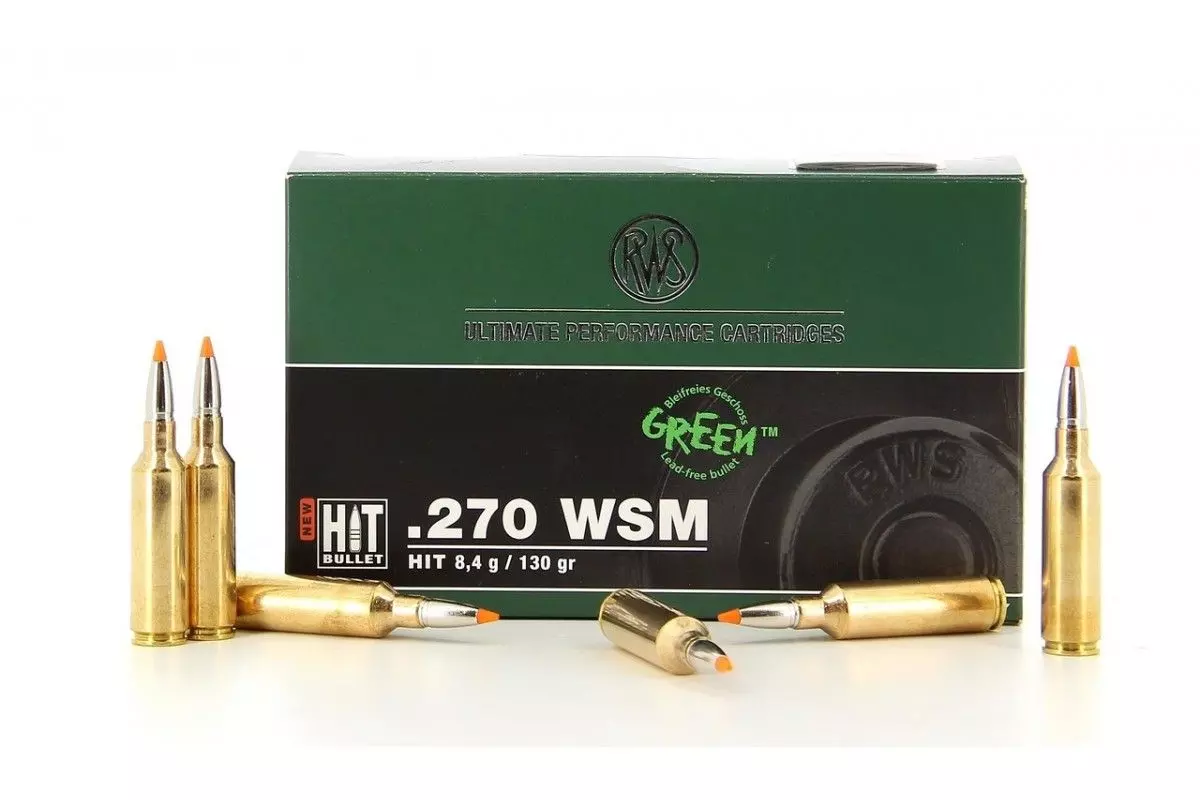 Munitions de grande chasse RWS en calibre .270 WSM HIT 8,4g 
