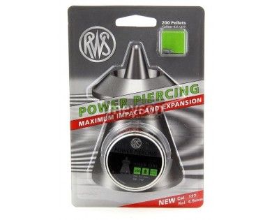 Plombs RWS Power PIERCING - 200 plombs Calibre 4.5 mm 