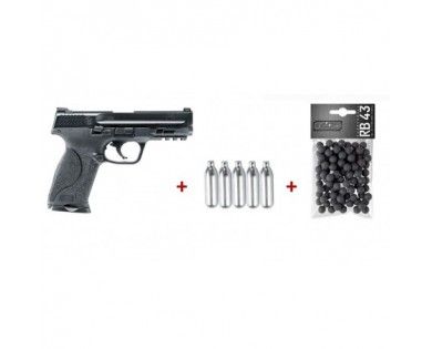 Pack Pistolet de défense M&P9 M2.0 T4E + pack prêt à tirer 