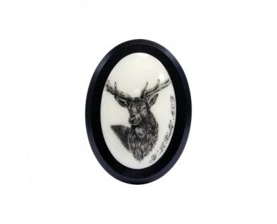 Calottes cerf aspect ivoire ou argent 