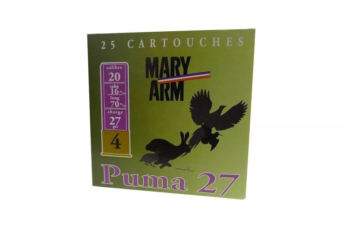 Cartouches Mary Arm Puma 27 calibre 20/70 