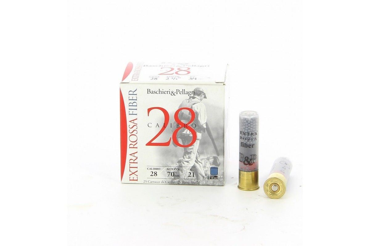 Cartouches B&P EXTRA ROSSA Fiber calibre 28 Cartouches B&P EXTRA ROSSA Fiber calibre 28