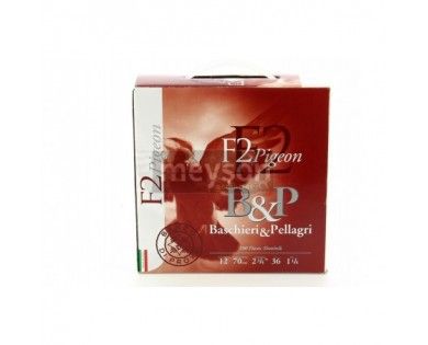 Pack de 100 Cartouches B&P F2 PIGEON BJ calibre 12/70 36g 