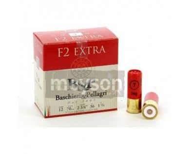 Cartouches B&P F2 EXTRA BJ calibre 12/70 36g 