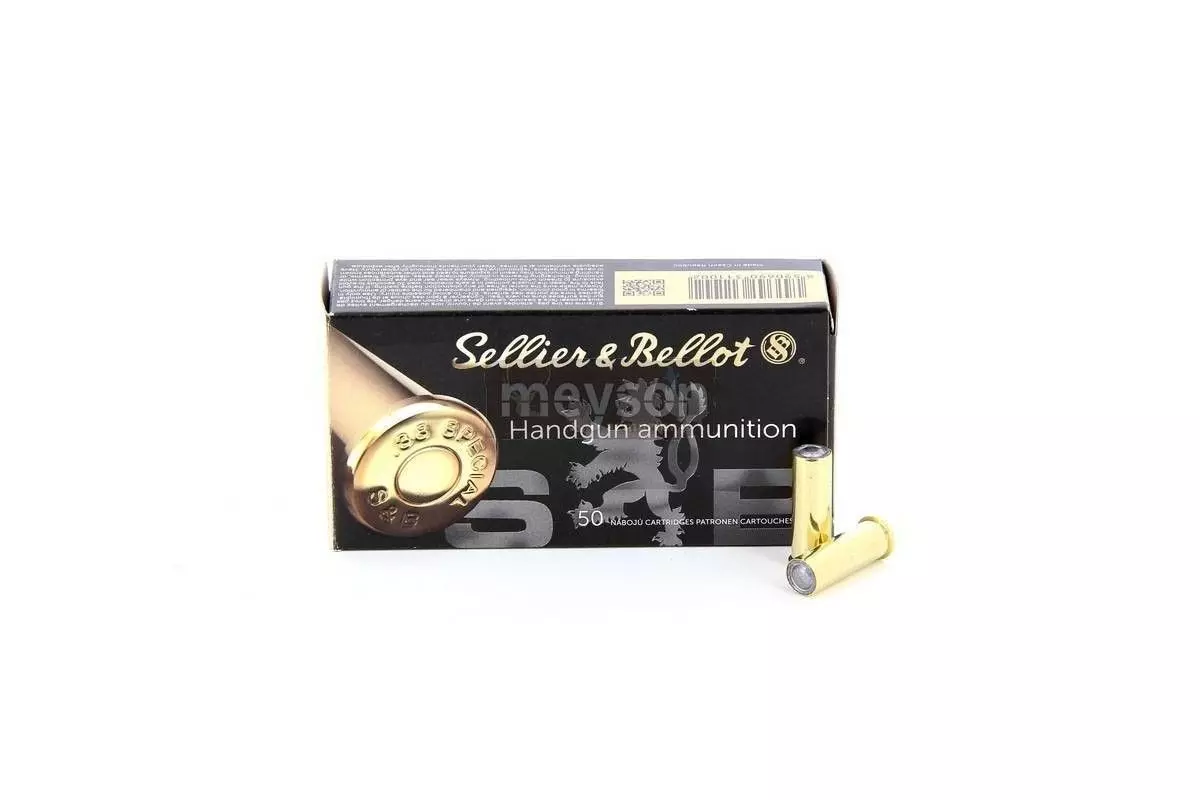 Munitions Sellier & Bellot 38 Special Wadcutter 148 grs boîte de 50 