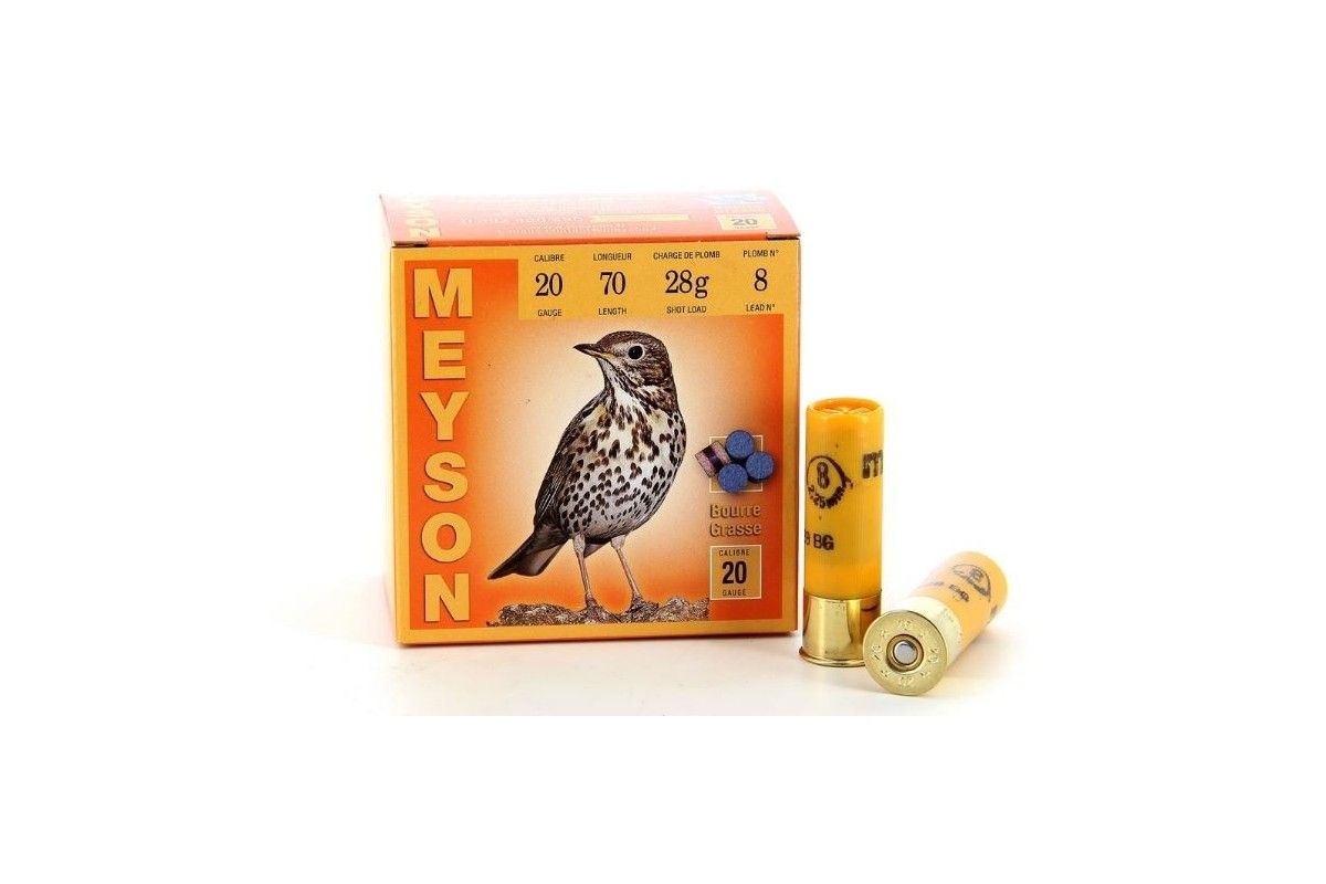 Cartouches Meyson Grives Bourre Grasse 20/70mm 28gr Cartouches Meyson Grives Bourre Grasse 20/70mm 28gr