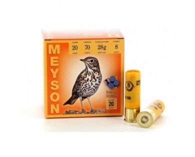 Cartouches Meyson Grives Bourre Grasse 20/70mm 28gr 