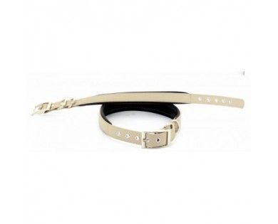 Collier Doublé cuir Taupe Stepland 