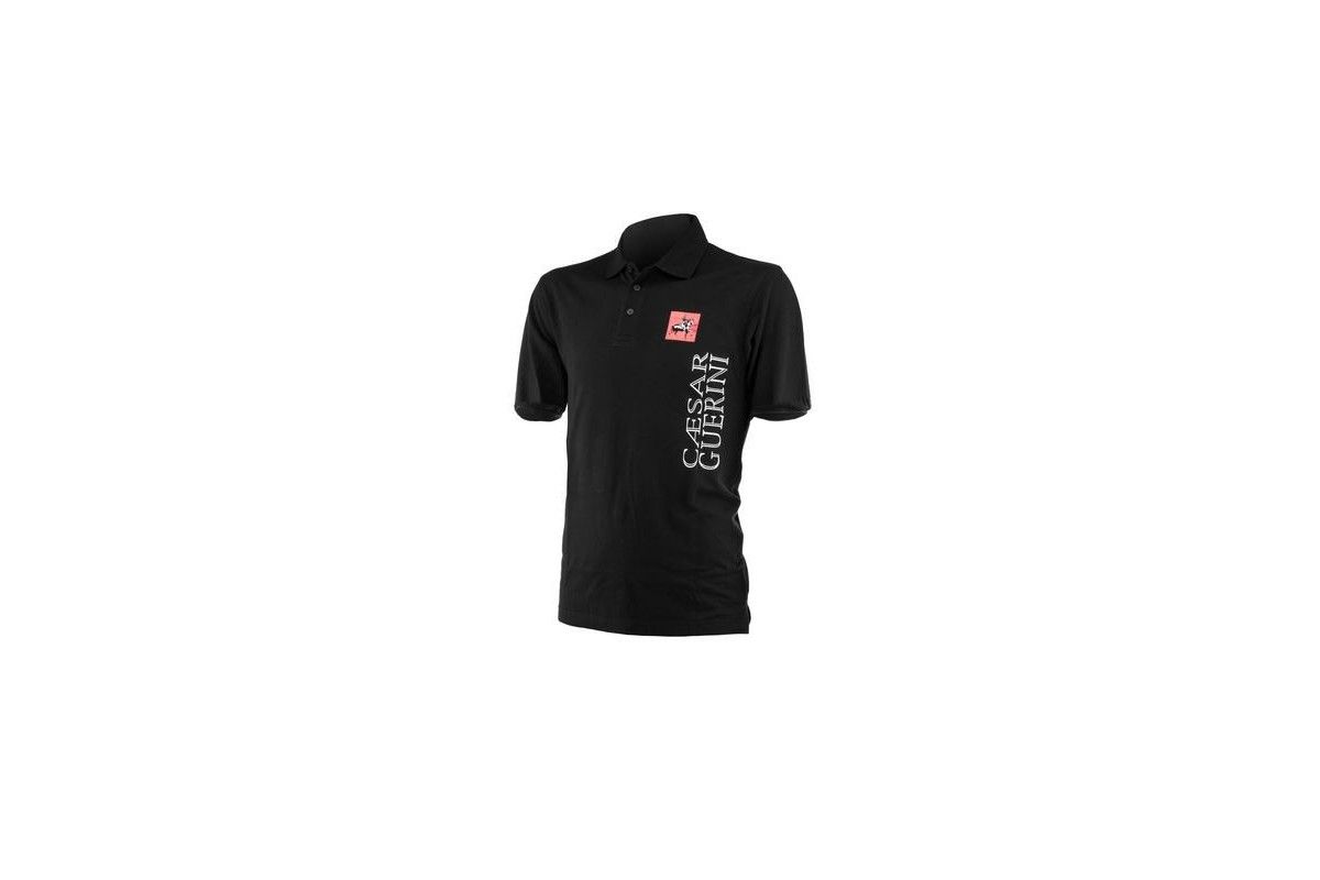 Polo Manche Courte Noir Caesar Guerini 