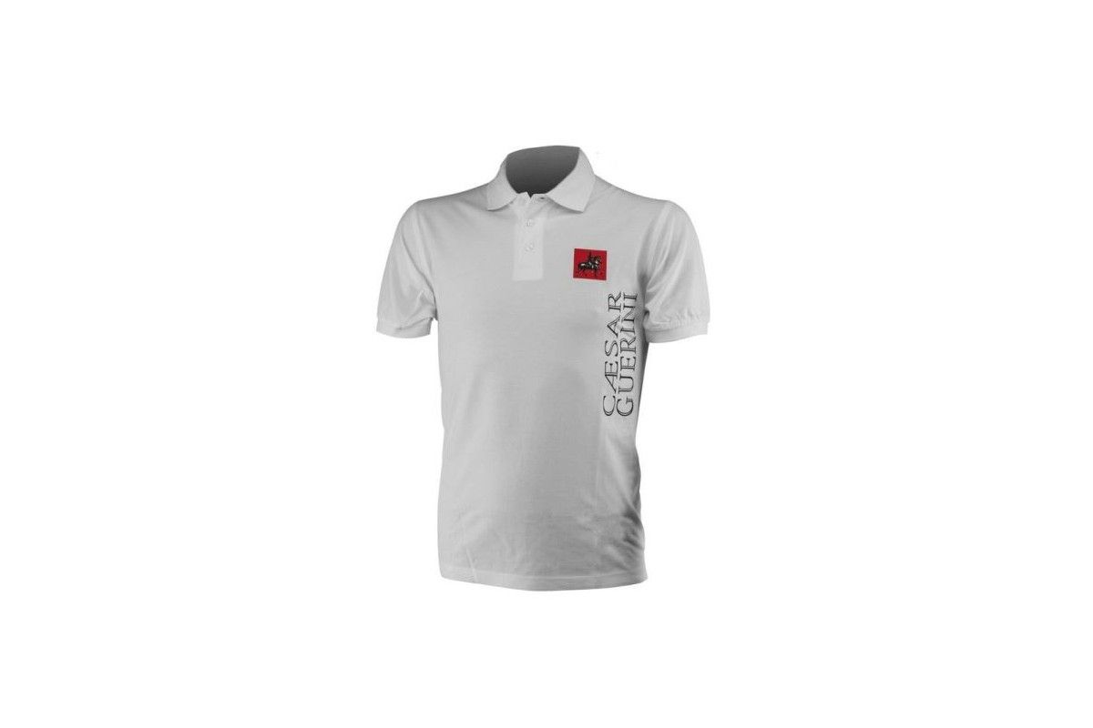 Polo Blanc à manche courte Caesar Guerini 