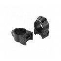 Colliers Warne 25,4 mm fixes acier pour rail de 21 mm 