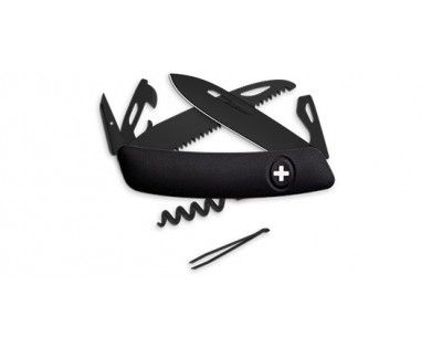 Couteau D05 AllBlack Swiza 12 Fonctions 