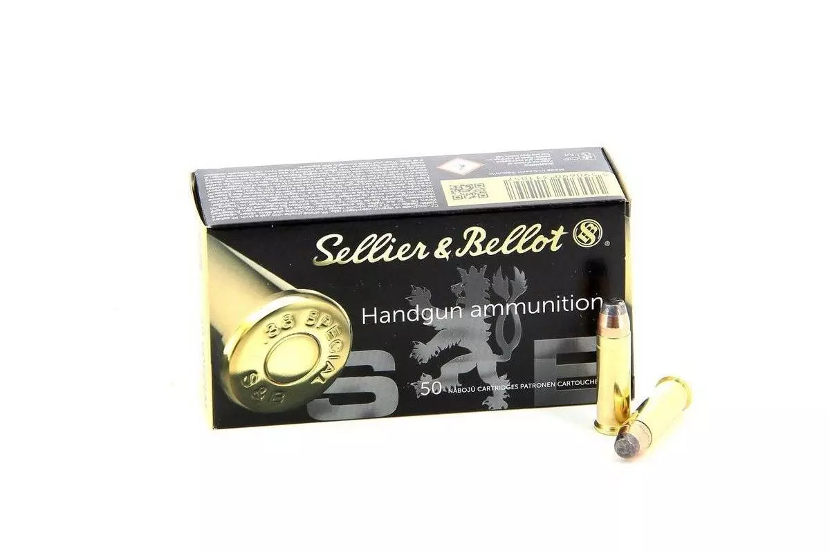 Munitions Sellier & Bellot Soft Point calibre 38 Special 158 grs boîte de 50 