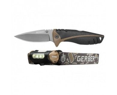 Couteau GERBER Myth ™ Clip Folding Knife + Hands Free Light 