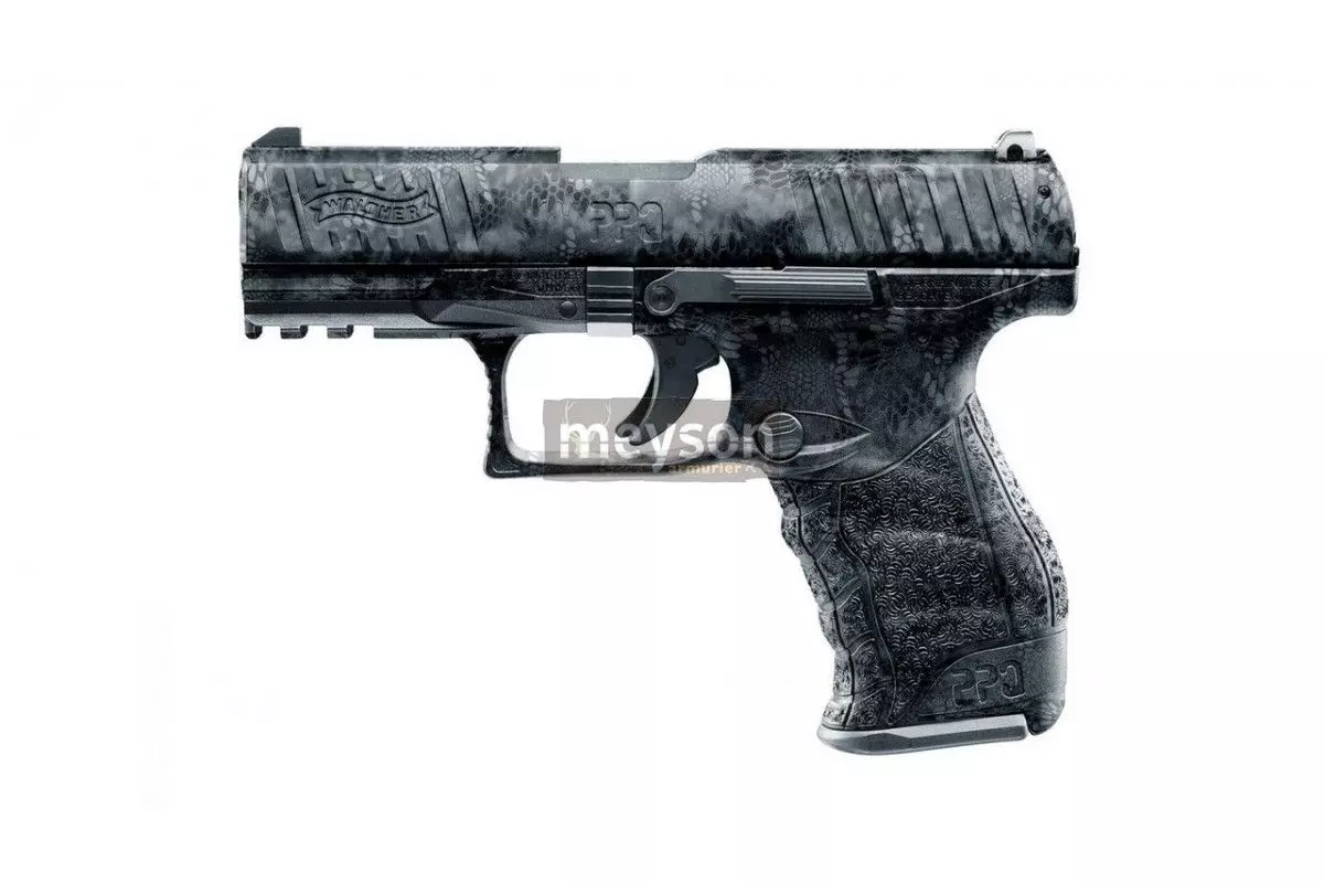 Pistolet A BLANC Walther PPQ M2 KRYPTEK BLACK 9MM PAK 