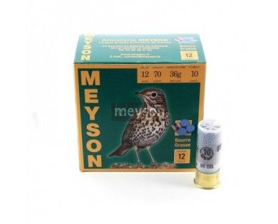 Cartouches Meyson Spécial Grives Bourre grasse 36 grammes 