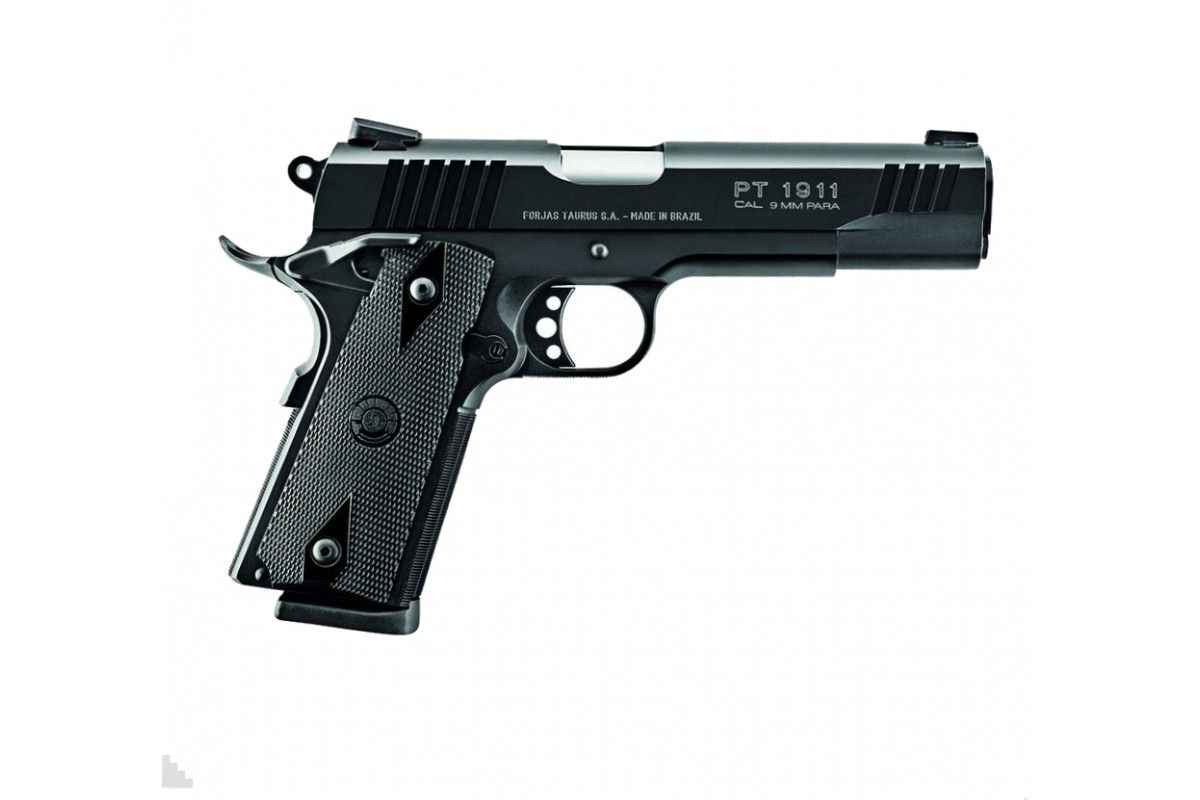 Pistolet semi-automatique Taurus PT1911 Black calibre 9x19 Pistolet semi-automatique Taurus PT1911 Black calibre 9x19