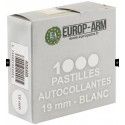 Pastilles autocollantes diam. 15 ou 19 mm 