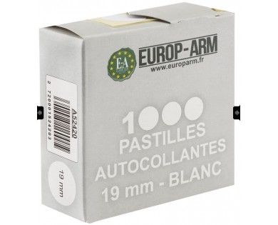 Pastilles autocollantes diam. 15 ou 19 mm 