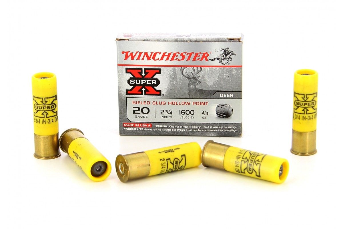 Cartouches Slug Cal. 20/70 Winchester Super X Hollow Point Cartouches Slug Cal. 20/70 Winchester Super X Hollow Point