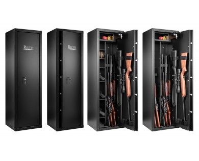 Coffre fort Rietti modulable pour 9 armes longues ou 6 armes longues et 6 tablettes 