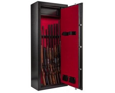 Coffre fort Rietti pour 10 armes 1500x450x330 mm - fermeture 1 clef 