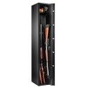 Coffre fort Rietti pour 5 armes 1500x250x330 mm - fermeture 1 clef - Porte et parois 2 mm 