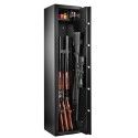 Coffre fort Rietti pour 7 armes 1500x350x330 mm - fermeture 1 clef - Porte et parois 2 mm 