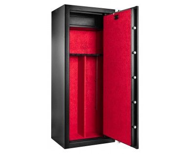Coffre-fort Rietti pour 18 armes 1500x600x480 mm - fermeture 1 clef - porte et parois 3 mm 