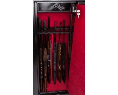 Coffre-fort Rietti pour 18 armes 1500x600x480 mm - fermeture 1 clef - porte et parois 3 mm 