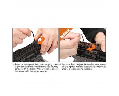 Rail UTG 21mm Pour Séries MP Type MP5 