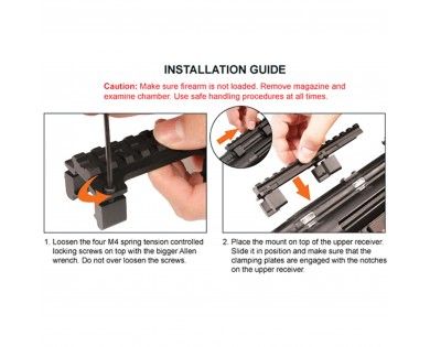 Rail UTG 21mm Pour Séries MP Type MP5 