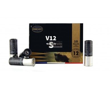 Cartouche Canon Lisse PREVOT V12 "S"  12-70  demi-blindée 