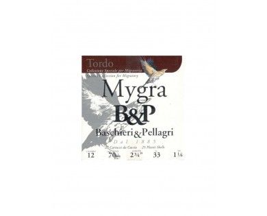Cartouches B&P MYGRA TORDO BJ calibre 12/70 33g 