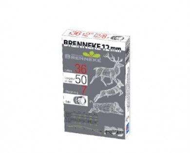 Cartouche Balle Brenneke 12mm 36/50 7g 