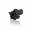 Holster rotatif en polymere pour Glock 22, 23, 31, 32, 33, 34 (Gen 1,2,3,4) 
