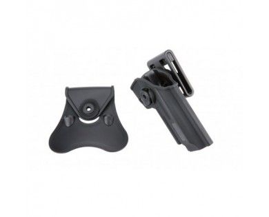 Holster rotatif en polymere pour Beretta 92, Beretta 92FS, GSG92 