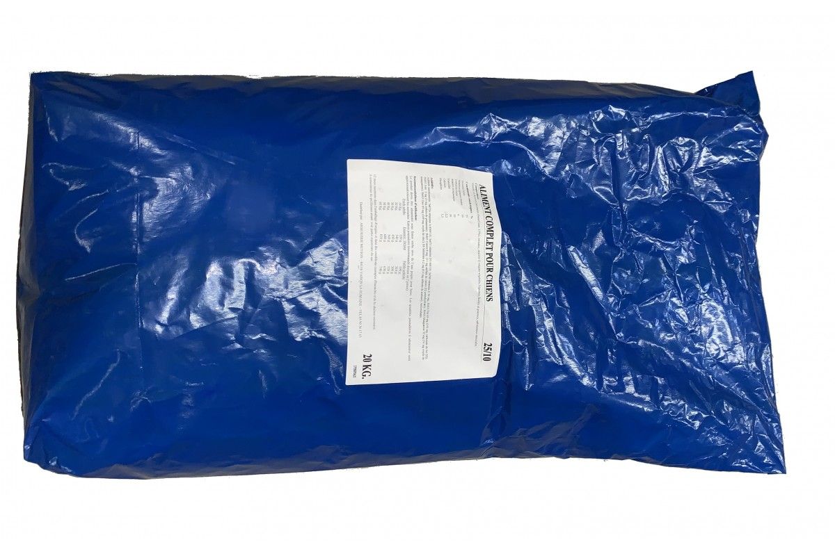 Sac de 20 Kg Croquette Bleu de chez Meyson Aliment Complet pour chiens Sac de 20 Kg Croquette Bleu de chez Meyson Aliment Complet pour chiens