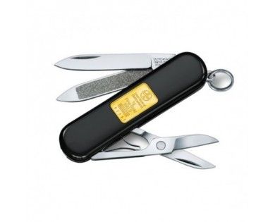 Victorinox Classic avec lingot d’or 1 g 6 fonctions 3 outils 58 mm 