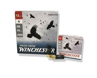 Pack de 100 Cartouches Winchester Spéciale Corneille Cal 12/70  38g  N°4 