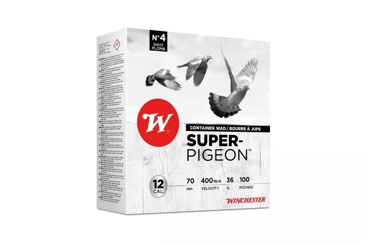 Pack de 100 Cartouches Winchester Super Pigeon Cal 12/70 36g 