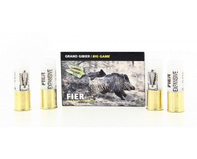 Cartouches de chasse FIER Expansive Grand Gibier 12/70 - 27,5g 
