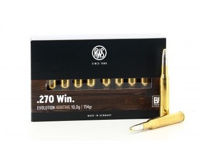 Munitions calibre 270Win RWS EVOLUTION Power Bonded 