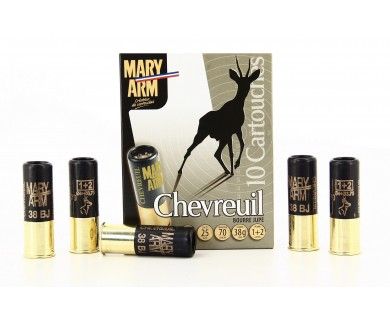 Cartouches de chasse Chevreuil 1+2 laiton 